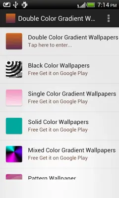 Double Gradient Wallpapers android App screenshot 3